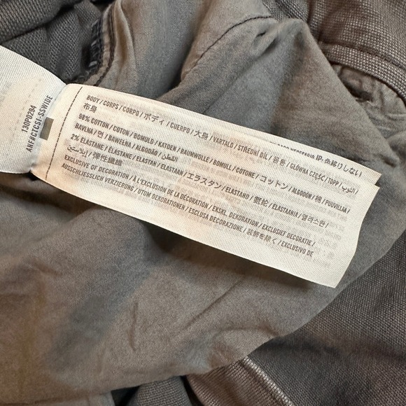 Abercrombie & Fitch Stretch Cargo Pant Gray/Brown Cotton Blend Womens 31x30 - Picture 10 of 12